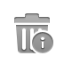 trash,info icon