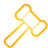 auction, basic, yellow icon