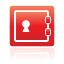 red, safe icon