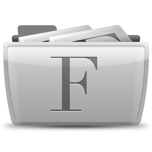 font,collection icon