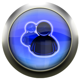 blue,messenger icon