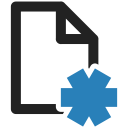 blanc, file, files, paper, sheet, star svg vector icon