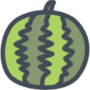 food, fresh, fruit, summer, watermelon svg vector icon