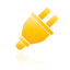 plug, yellow icon
