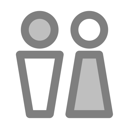 Bisexual svg vector icon