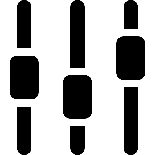 Equalizer svg vector icon