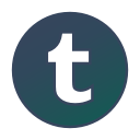circle, gradient, gradient , , social media, tumblr svg vector icon