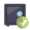 safety,box,checkmark icon