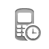 phone,clock icon
