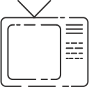 80's, retro, television, vintage svg vector icon