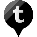 media, social, tumblr svg vector icon