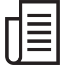 facts, information, news, newspaper, paper svg vector icon