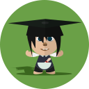 boy, cartoon, character, cheerful, child, school, smile svg vector icon