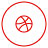 dribble, share, social icon
