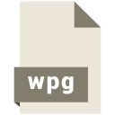file, format, wpg svg vector icon