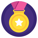 award, badge, medal, prize, sport, win, winner svg vector icon