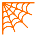 halloween, horror, spider, web svg vector icon