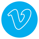 circle, outline, social-media, vimeo svg vector icon