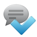 accept, comment icon