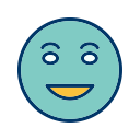 emot, laughing, lol, smile svg vector icon