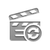 clapperboard,refresh icon