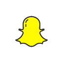 ghost, logo, snapchat logo, snpachat svg vector icon