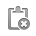 clipboard,close icon