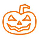 halloween, lantern, pumpkin, scary svg vector icon