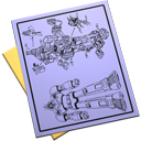 blueprint,document,file,paper icon