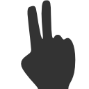 two,finger icon