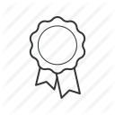 achievement, approved, award, badge, best, favorite, ribbon icon