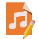 file,type,audio,pencil icon