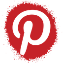 colour, media, pinterest, set, social, spray icon