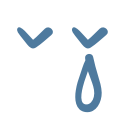 cry, emoji, emot, sad, tear svg vector icon