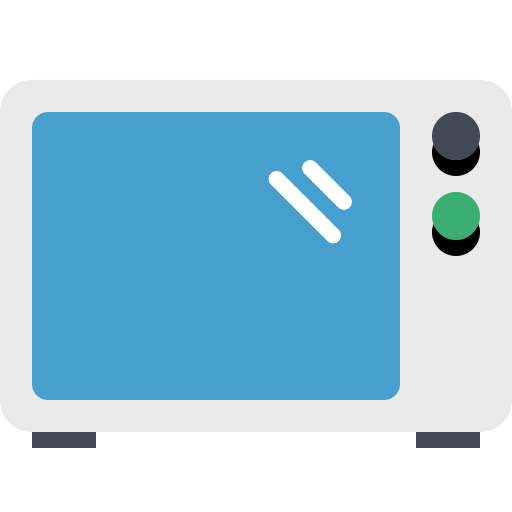 Microwave svg vector icon