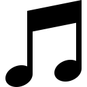 music, note svg vector icon
