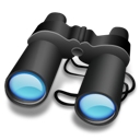 binoculars, search, sort icon