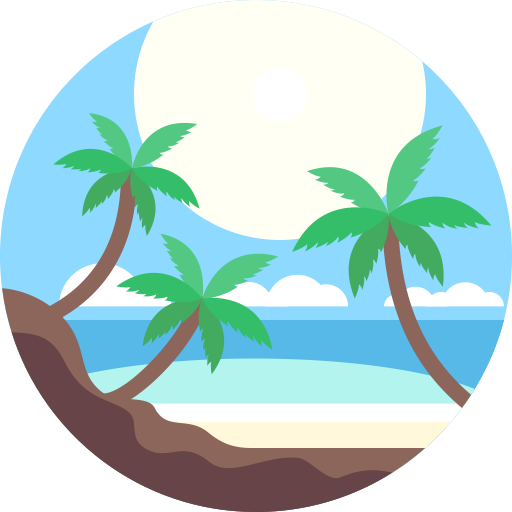 Beach svg vector icon