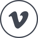 media, online, social, vimeo svg vector icon