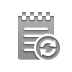 notepad,refresh icon