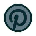 discover, pinterest svg vector icon