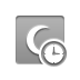 red,crescent,clock icon