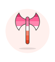 axe, lesbian, sign svg vector icon