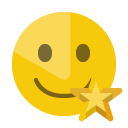 smiley,star icon