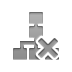 organizational,chart,cross icon