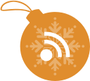 ball, christmas, rss svg vector icon