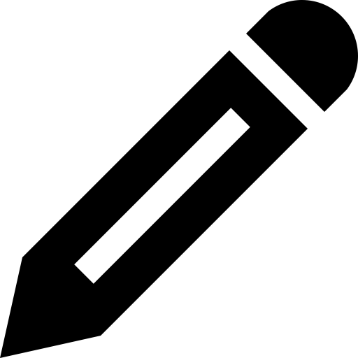 Pencil svg vector icon