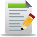blog post, document, test, write icon
