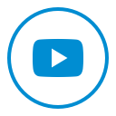 circle, google, media, multimedia, social, video, youtube svg vector icon
