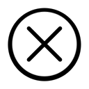cancel, close, cross, delete, exit, remove, trash svg vector icon